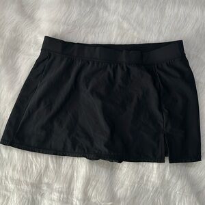Aqua green black swimsuit skirt bottom size medium